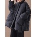 women oversized winter jacket winter coats black Button Down down coat